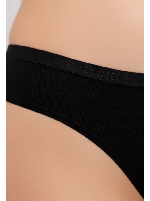 Women's panties CONTE ELEGANT COMFORT COTTON LB 5571, s.106, black - 5