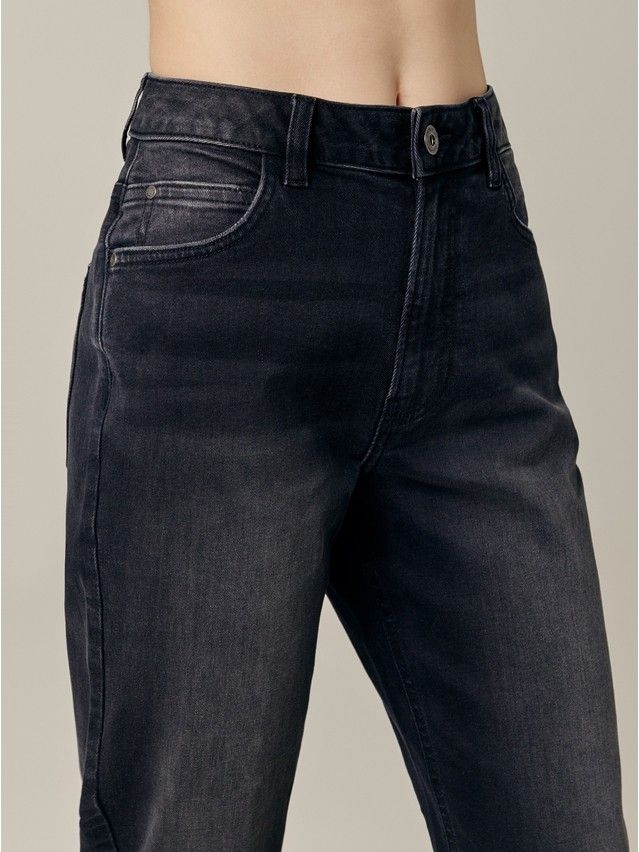 Denim trousers CONTE ELEGANT CON-661, s.170-102, black - 9