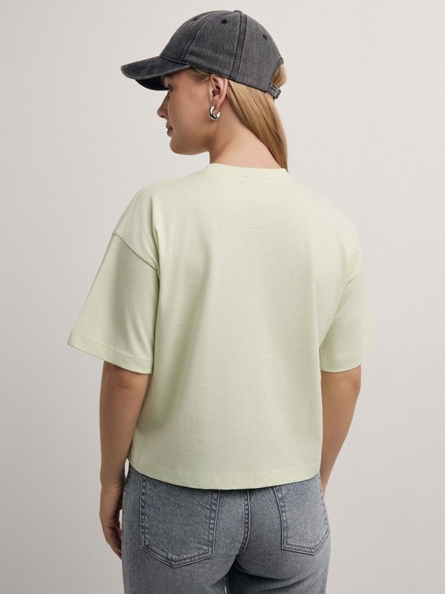Women's polo neck shirt CONTE ELEGANT LD 2973, s.170-92, pistachio-girls dont cry - 3