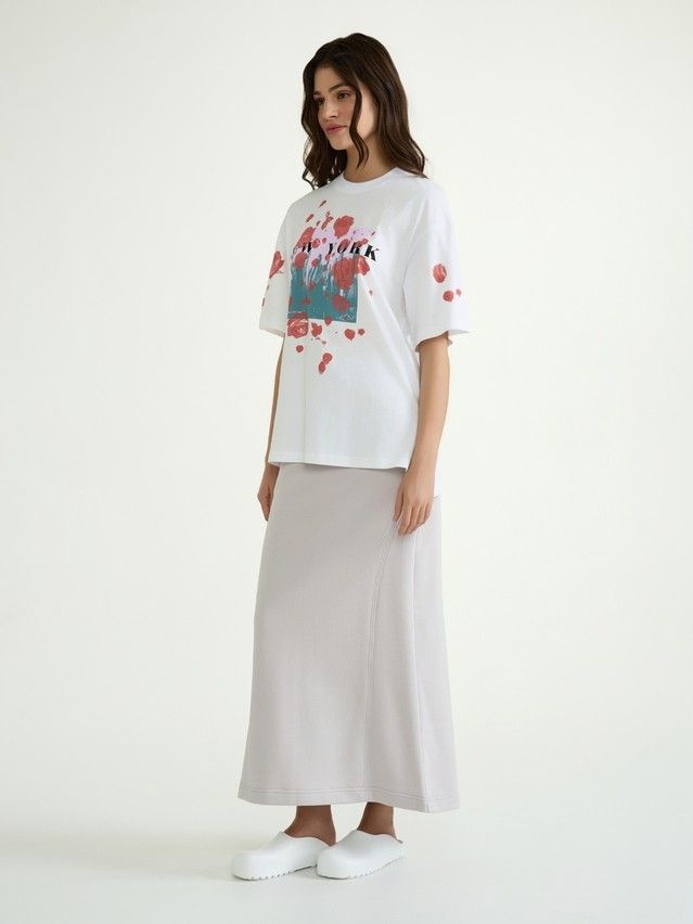 Women's polo neck shirt CONTE ELEGANT LD 3040, s.170-92, white-new york - 5