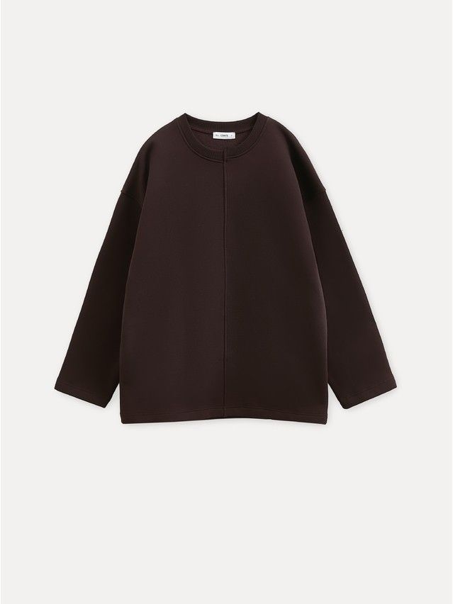 Women's polo neck shirt CONTE LD 3231, s.170-84, dark chocolate - 4