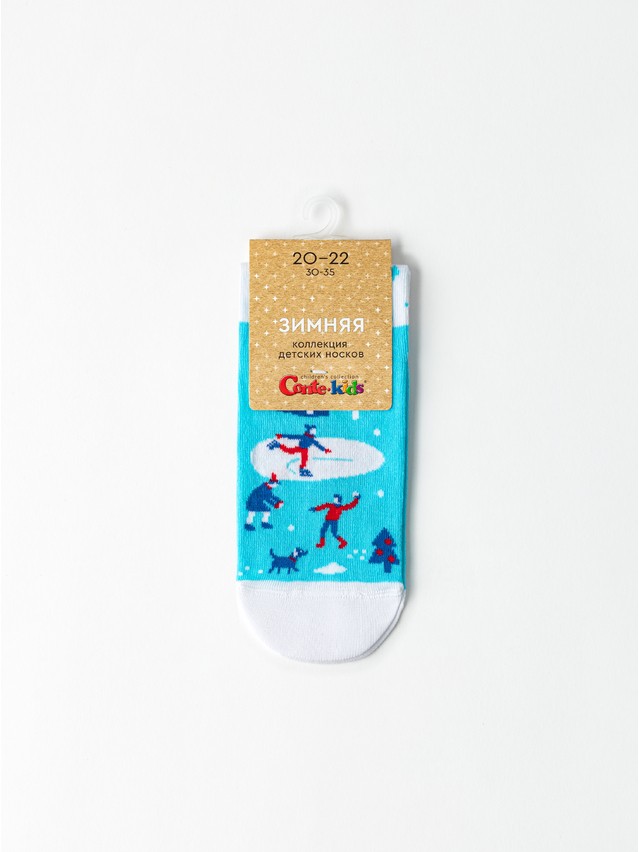 Children's socks CONTE-KIDS NEW YEAR, s.16-18, 1025 turquoise - 6