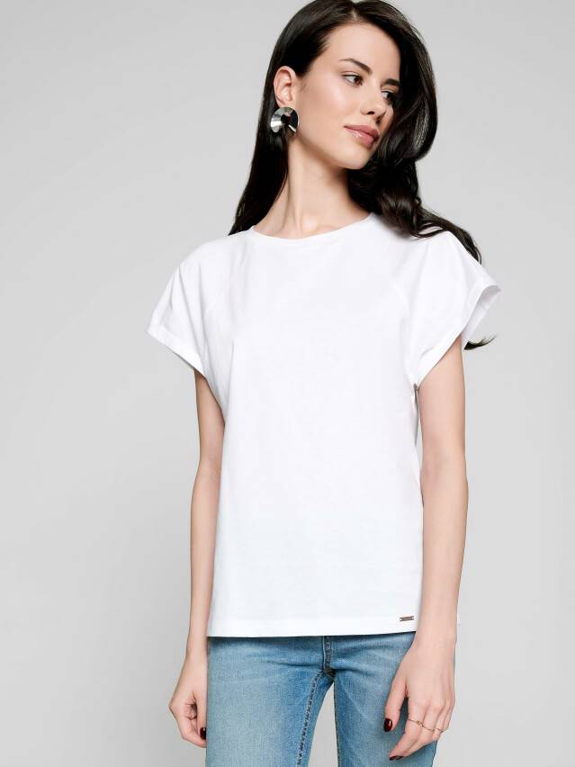 Women's t-shirt LD 1109, s.170-100, white - 1