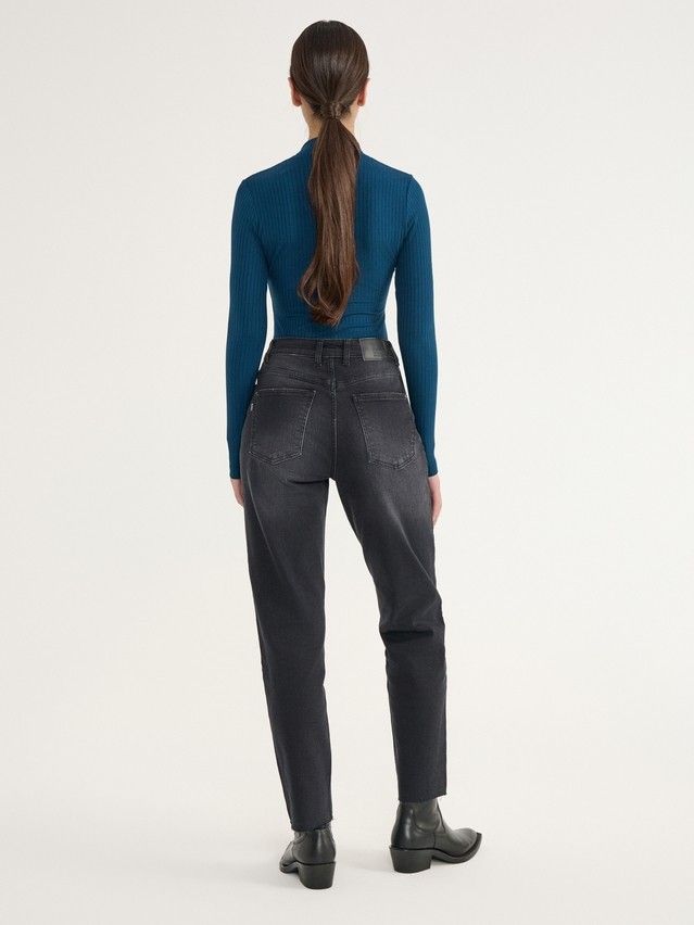 Denim trousers CONTE ELEGANT CON-661, s.170-102, black - 6