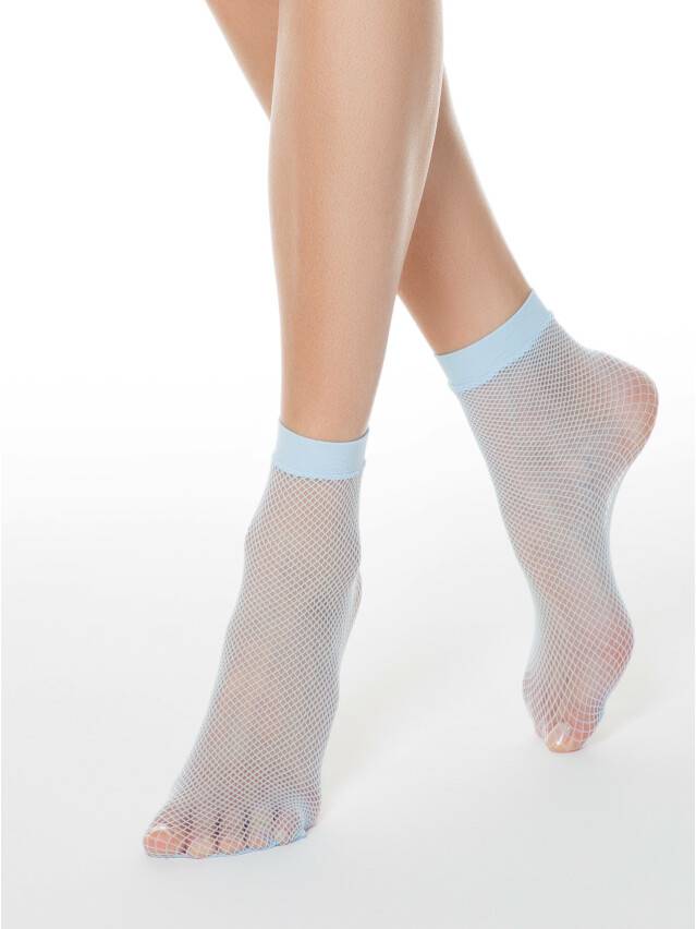 Women's socks CONTE ELEGANT RETTE SOCKS-MEDIUM, s.23-25, light blue - 1