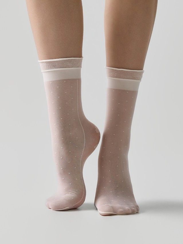 Women's socks CONTE ELEGANT FANTASY, s.23-25, panna - 1