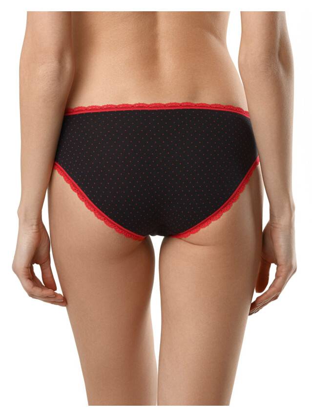 Panties for women LAZY DAYS LB 1003 (packed in mini-box),s.90, black-red - 2