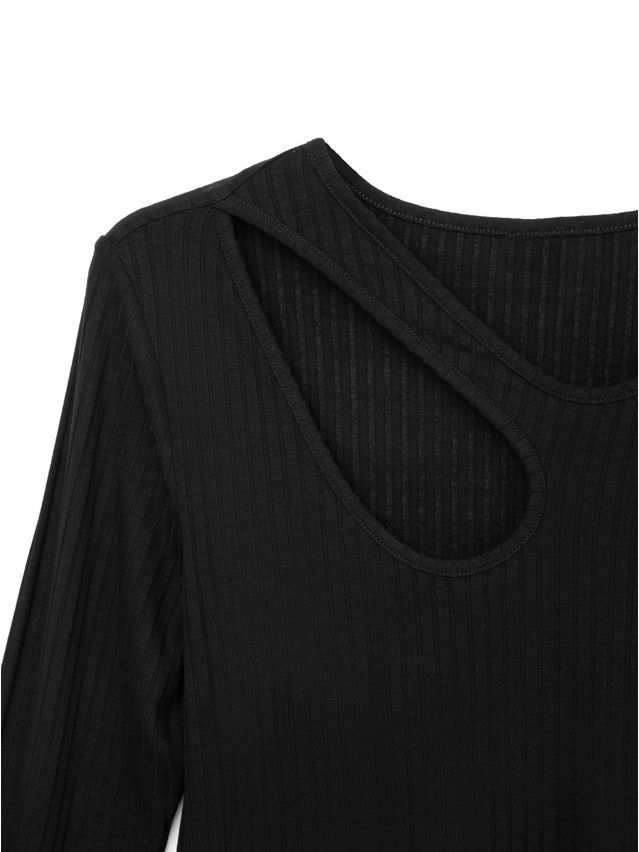Women's polo neck shirt CONTE ELEGANT LD 890, s.170-92, black - 3