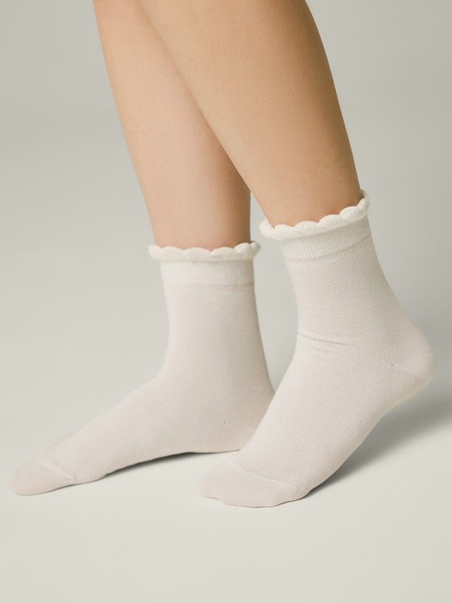 Children's socks CONTE-KIDS TIP-TOP, s.12, 1022 milky - 1