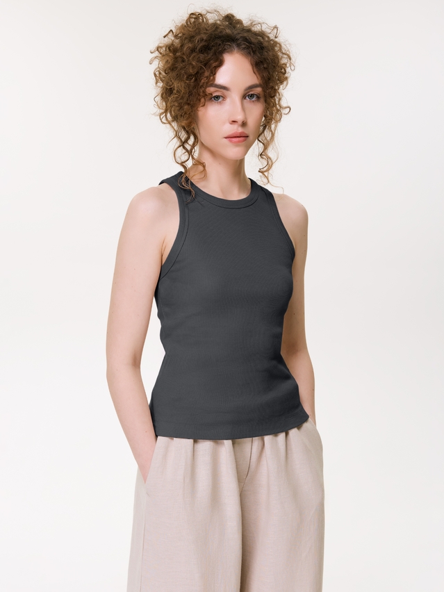 Women's tank top CONTE ELEGANT BASIC COLLECTION LM 5022, s.170-84, graphite - 1
