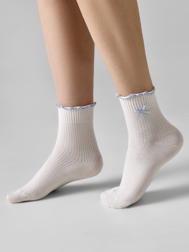 Women's socks CONTE, s.23-25, 1184 milky-blue - 1