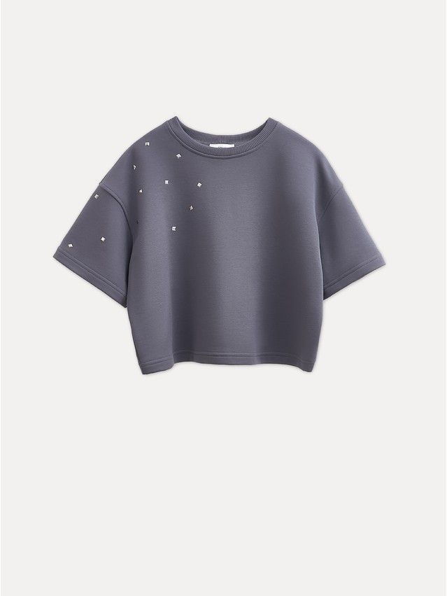 Women's polo neck shirt CONTE ELEGANT LD 3053, s.170-92, graphite - 1