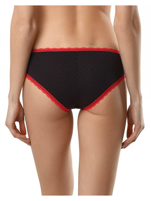 Panties for women LAZY DAYS LHP 1005 (packed in mini-box),s.90, black-red - 2