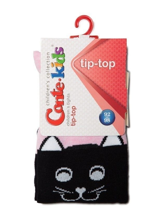 Children's tights CONTE-KIDS TIP-TOP, s.104-110 (16),466 black-light pink - 2