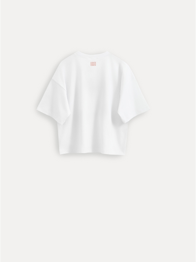 Women's polo neck shirt CONTE ELEGANT LD 3032, s.170-92, white-cake - 8