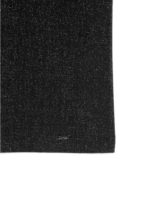 Women's polo neck shirt CONTE ELEGANT LD 1152, s.170-100, black-silver - 6