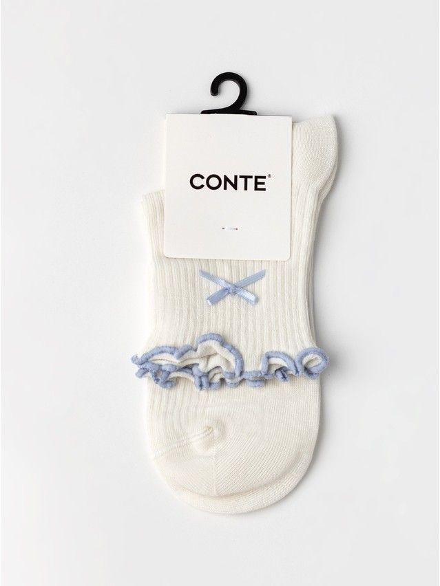Women's socks CONTE, s.23-25, 1184 milky-blue - 4
