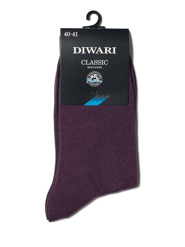 Men's socks DiWaRi CLASSIC, s. 42-43, 000 aubergine - 2