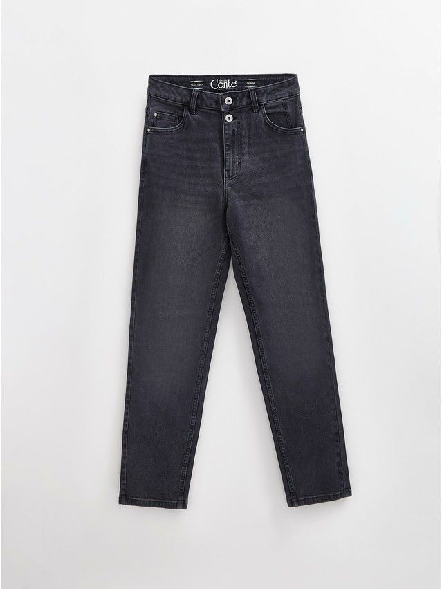 Denim trousers CONTE ELEGANT CON-664, s.170-102, black - 9