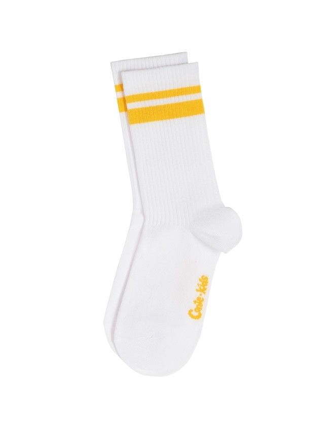 Children's socks CONTE-KIDS ACTIVE, s.16, 1020 white-yellow - 4
