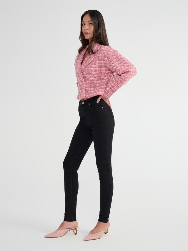 Denim trousers CONTE ELEGANT CON-670, s.170-102, black - 3