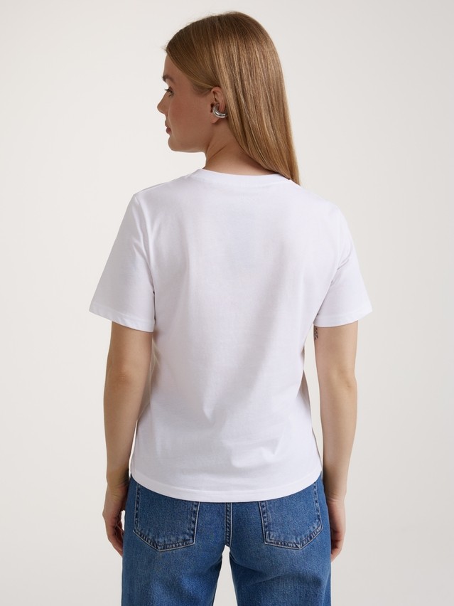 Women's polo neck shirt CONTE ELEGANT LD 3206, s.170-84, white - 4