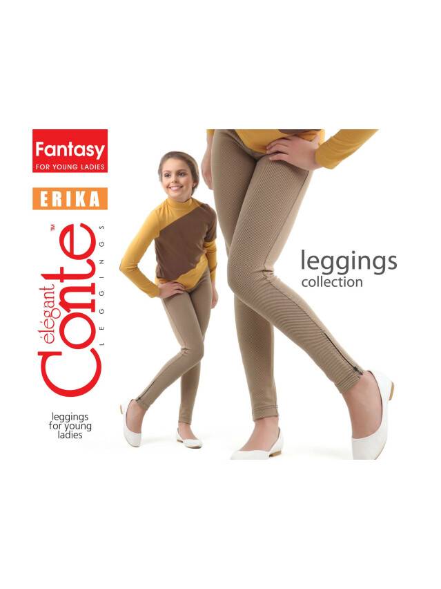 Leggings for girls CONTE ELEGANT ERIKA, s.152-80, frappe - 1