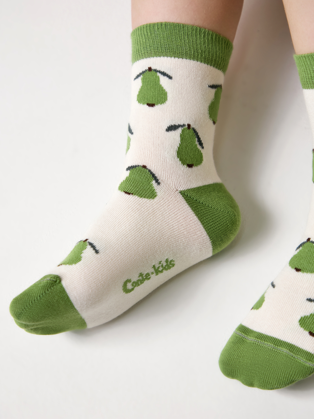 Children's socks CONTE-KIDS TIP-TOP, s.12, 1035 cream-green - 4