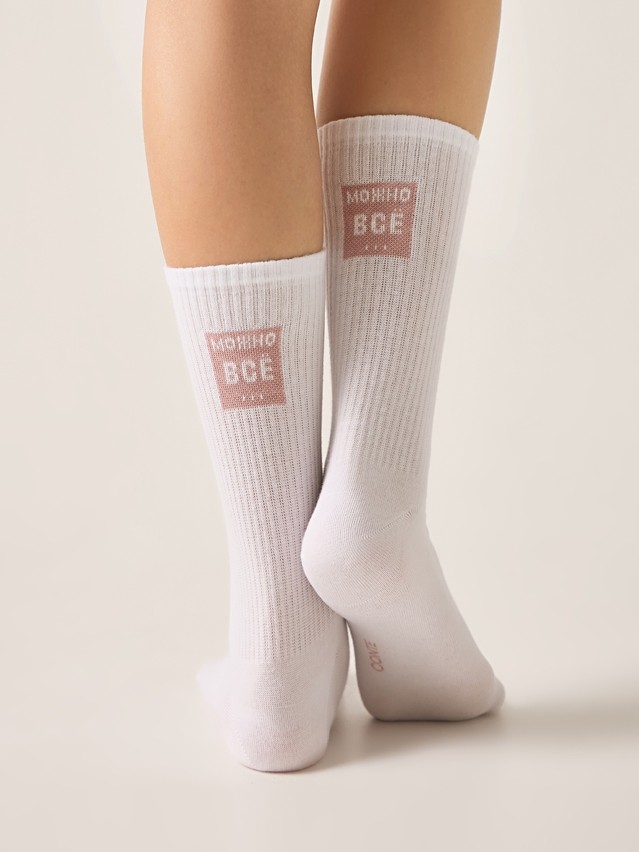 Women's socks CONTE ELEGANT ACTIVE, s.23-25, 710 white - 1