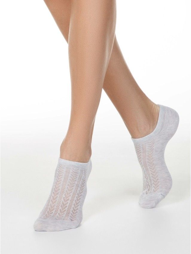 Women's cotton socks ACTIVE (ultra-short) 19С-185SP, s.36-37, 179 light gray - 1