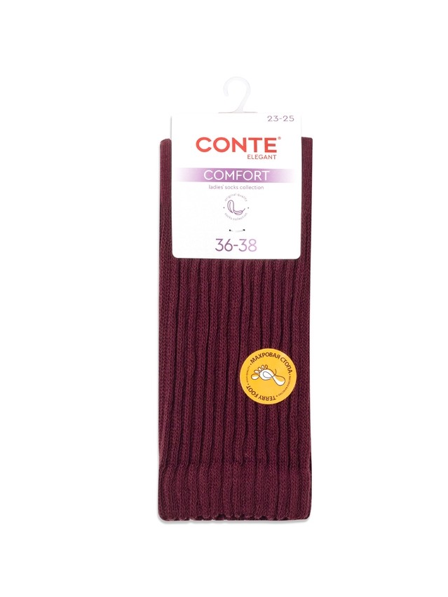 Women's socks CONTE ELEGANT COMFORT, s.23-25, 750 maroon - 4