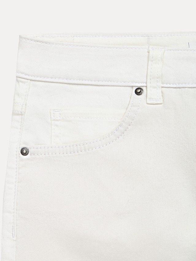 Denim shorts CONTE ELEGANT CON-758, s.170-90, off white - 10