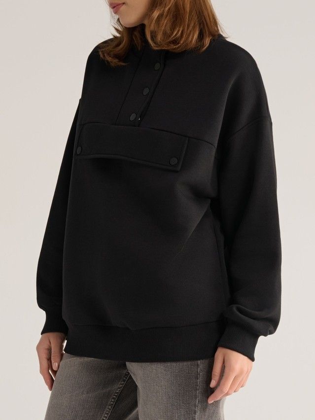 Women's polo neck shirt CONTE ELEGANT LD 2836, s.170-92, black - 6