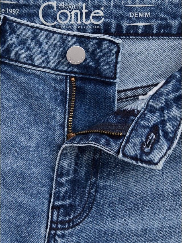 Denim trousers CONTE ELEGANT CON-410, s.170-102, washed blue - 8