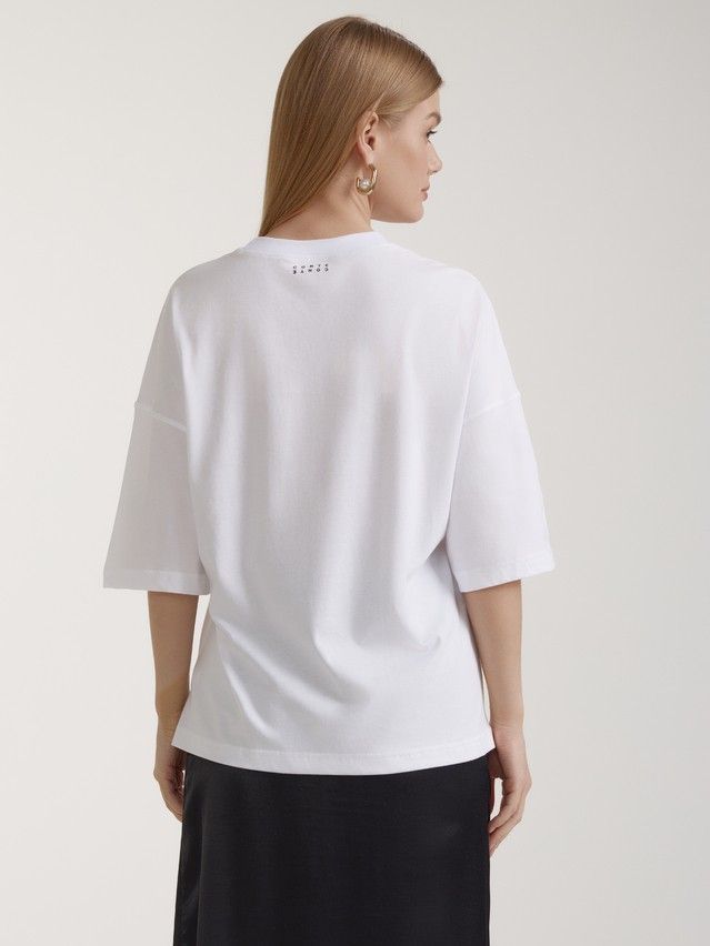 Women's polo neck shirt CONTE ELEGANT LD 3030, s.170-92, white-angel - 3