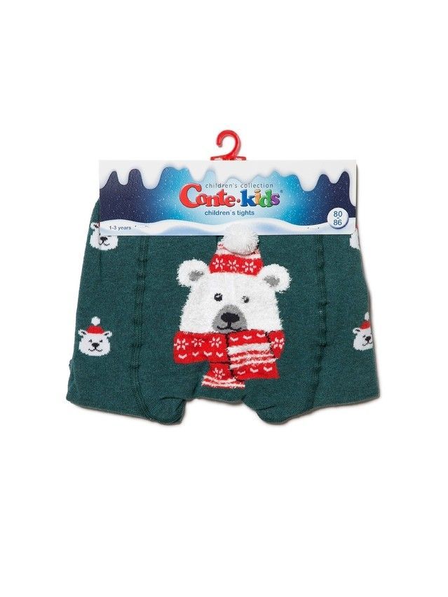 Children's tights NEW YEAR 19С-96/1SP, s.62-74 (12),540 dark turquoise - 3