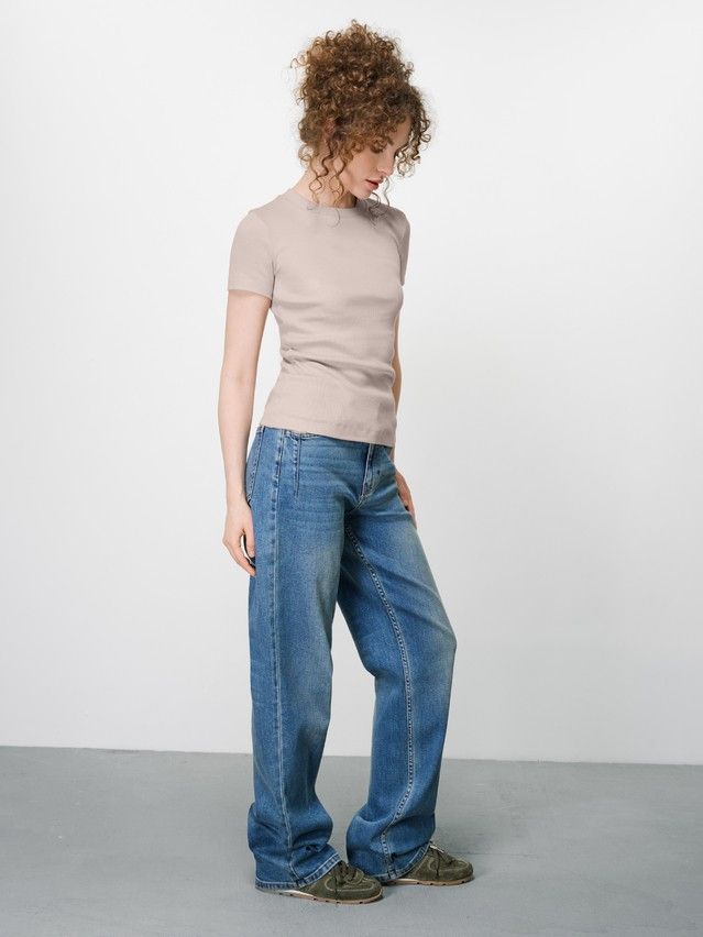 Women's T-shirt CONTE ELEGANT BASIC COLLECTION LFB 5023, s.170-84, beige - 3