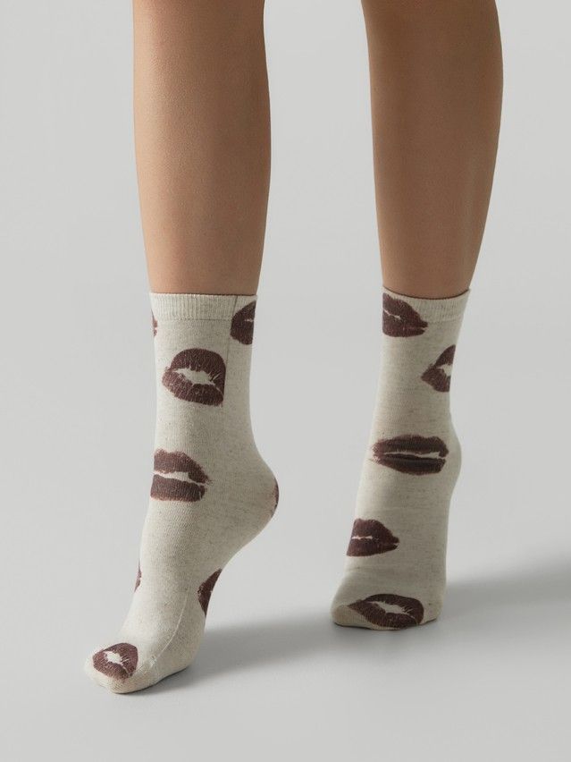 Women's socks CONTE ELEGANT FANTASY, s.23-25, 1141 beige - 1