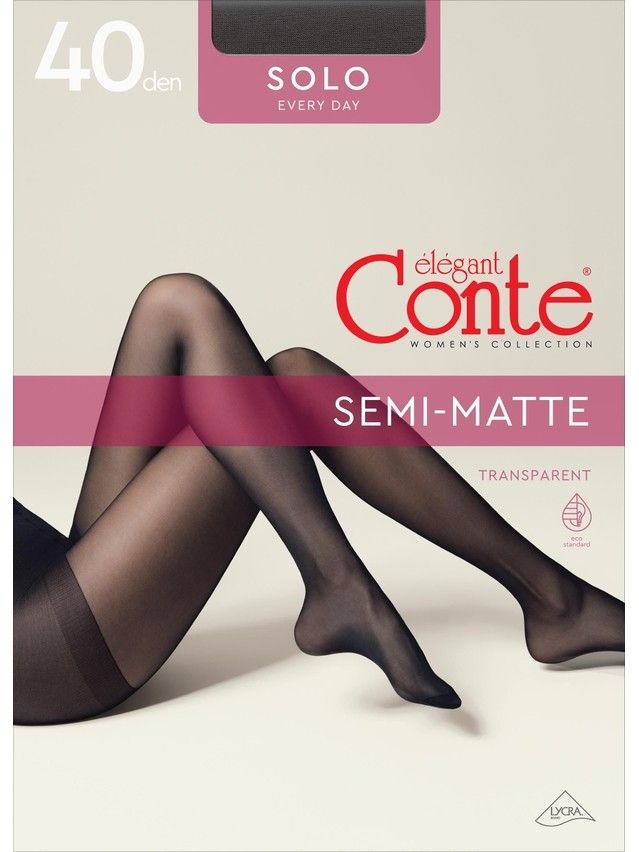 Women's tights CONTE ELEGANT SOLO 40 (euro-envelope),s.2, beige - 4