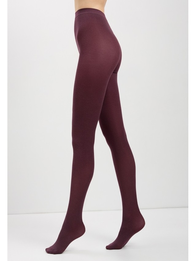 Women's tights CONTE ELEGANT TRENDY MELANGE, s.2, melanzana - 9
