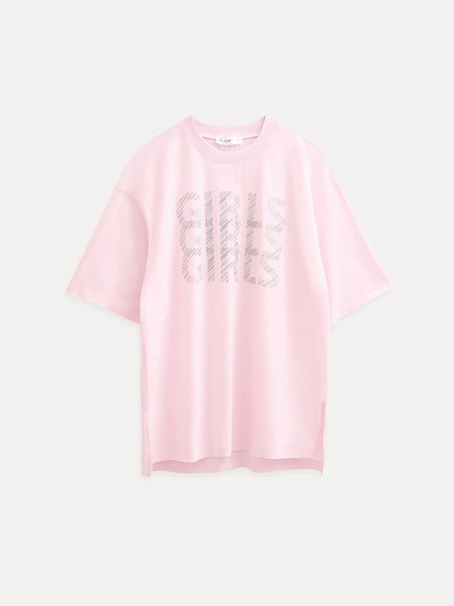 Women's polo neck shirt CONTE ELEGANT LD 3040, s.170-92, pink-girls - 1