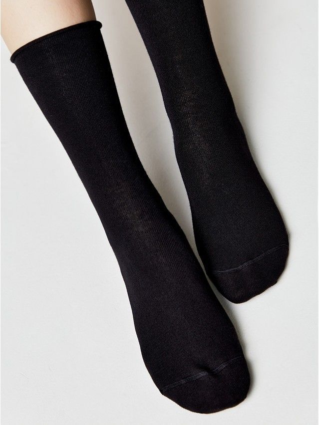 Women's cotton socks COMFORT (without elastic) 19C-101SP, rives. 36-37, 000 graphite - 9