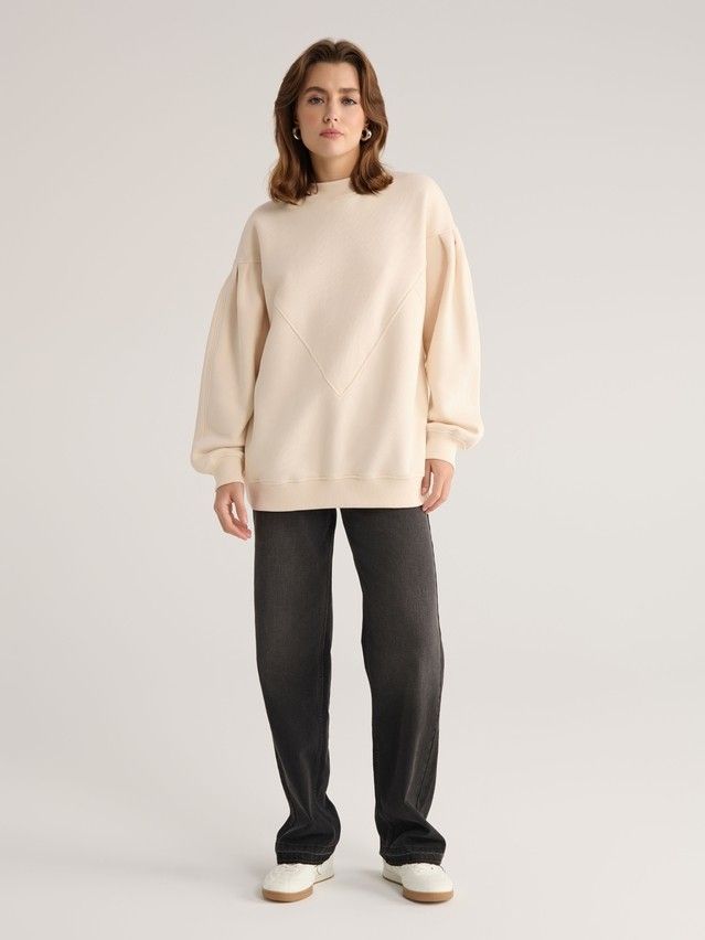 Women's polo neck shirt CONTE ELEGANT LD 2831, s.170-92, milk - 1