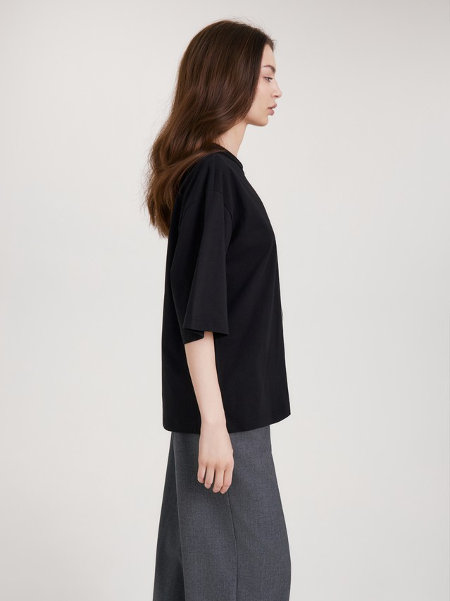 Women's polo neck shirt CONTE LD 3444, s.170-84, black - 3