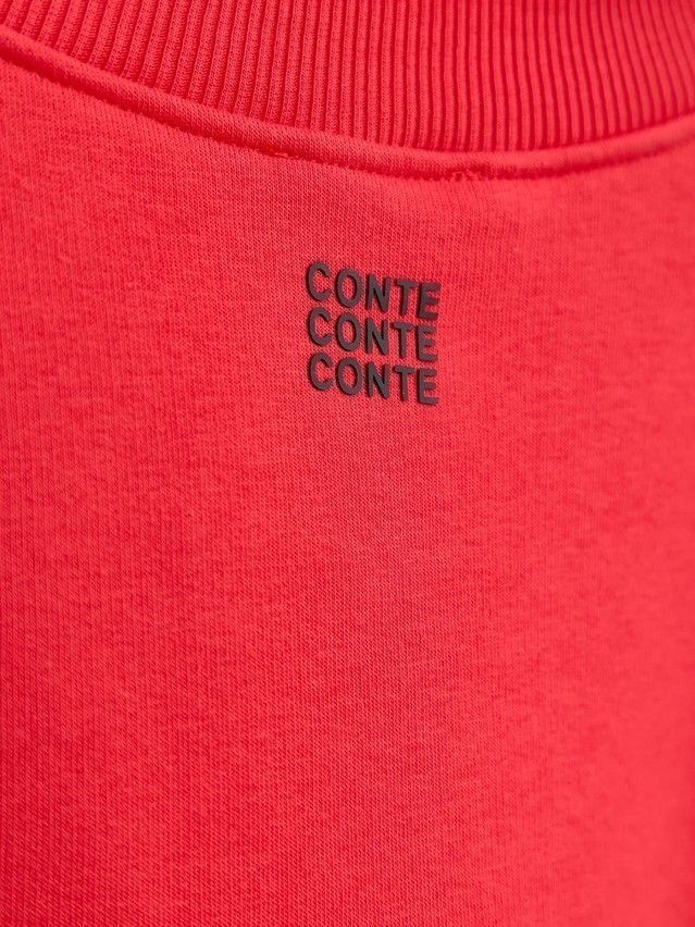 Women's polo neck shirt CONTE ELEGANT LD 2833, s.170-100, crimson red - 5