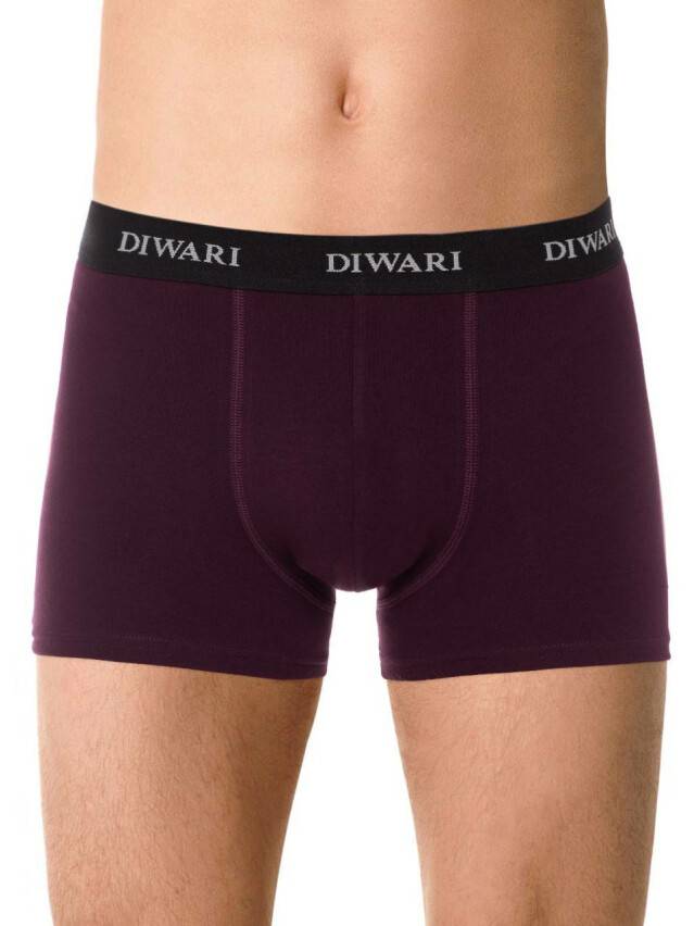 Men's underpants DiWaRi BASIC MEN MSH 2147, s.78,82, dark bordo - 1