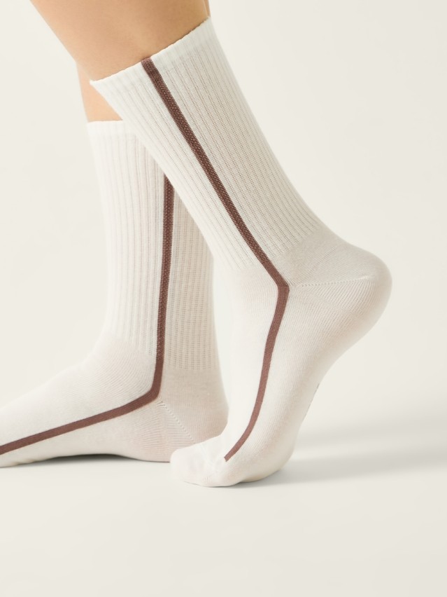 Women's socks CONTE ELEGANT ACTIVE, s.23-25, 965 milky - 2