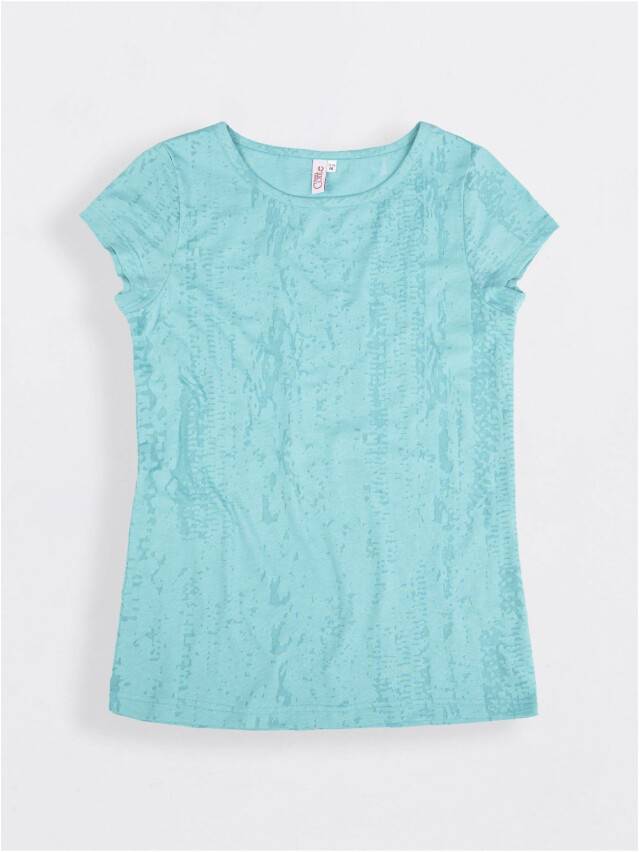 Women's polo neck shirt CONTE ELEGANT LD 509, s.158,164-100, turquoise - 1