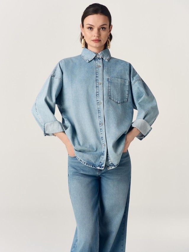 Denim windbreaker CONTE CON-925, s.170-84-90, light blue - 4