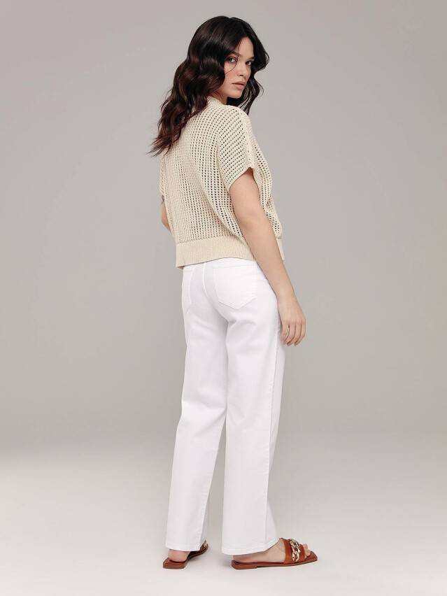 Denim trousers CONTE ELEGANT CON-419, s.170-102, white - 5
